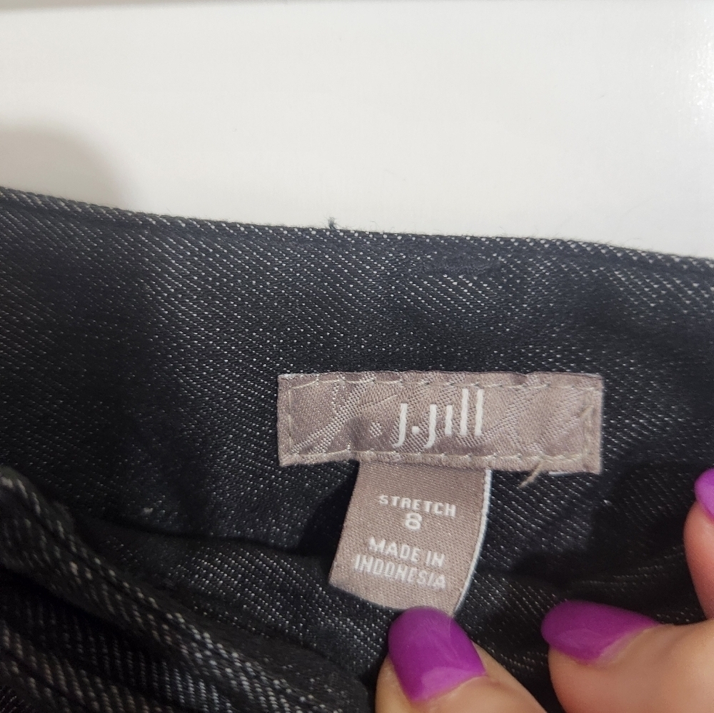 JJill Dark Wash Denim Pants, Size 8 - Picture 2 of 6